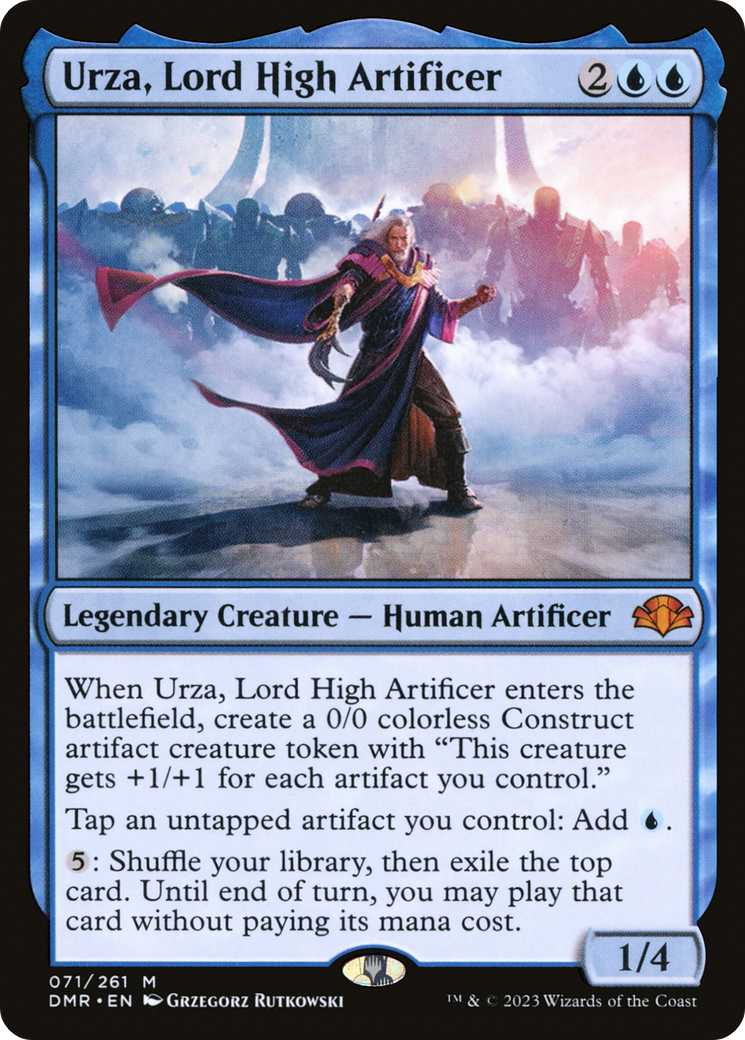 Urza, Lord High Artificer [Dominaria Remastered] | Yard's Games Ltd