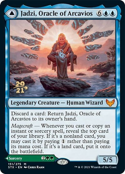 Jadzi, Oracle of Arcavios // Journey to the Oracle [Strixhaven: School of Mages Prerelease Promos] | Yard's Games Ltd