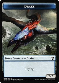 Drake // Human Double-Sided Token [Commander 2019 Tokens] | Yard's Games Ltd