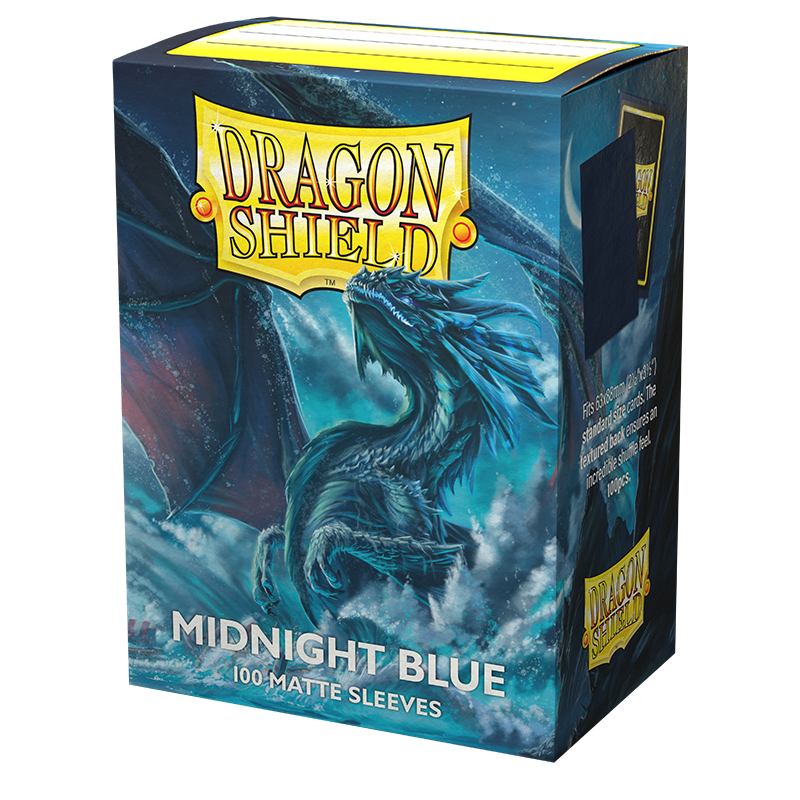 Dragon Shield: Standard 100ct Sleeves - Midnight Blue (Matte) | Yard's Games Ltd