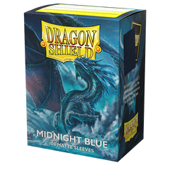 Dragon Shield: Standard 100ct Sleeves - Midnight Blue (Matte) | Yard's Games Ltd