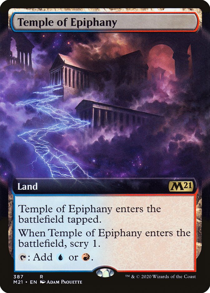 Temple of Epiphany (Extended Art) [Core Set 2021] | Yard's Games Ltd