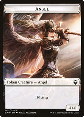 Angel // Horror Double-Sided Token [Commander Legends Tokens] | Yard's Games Ltd