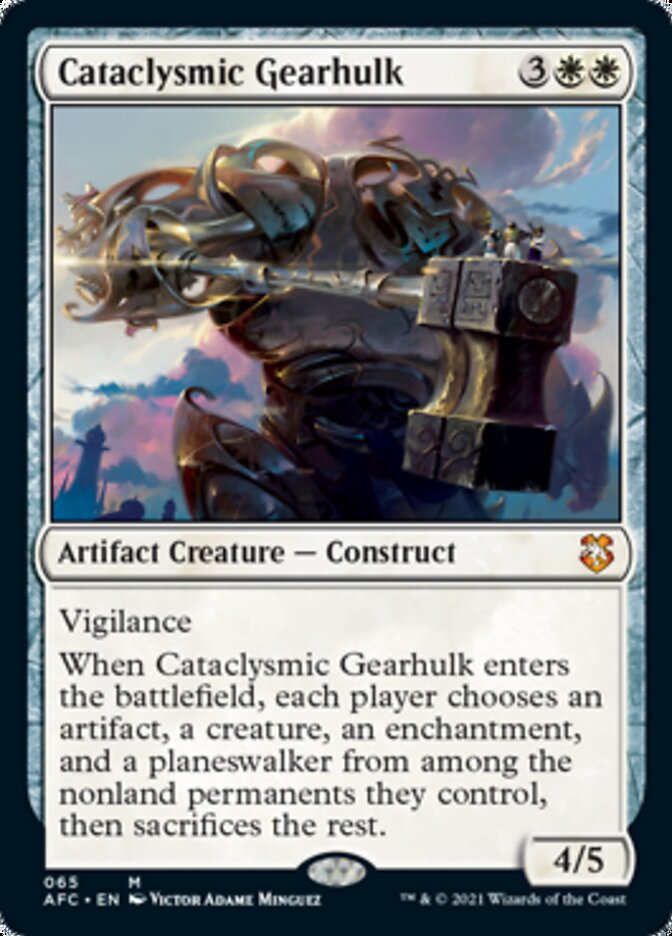 Cataclysmic Gearhulk [Dungeons & Dragons: Adventures in the Forgotten Realms Commander] | Yard's Games Ltd