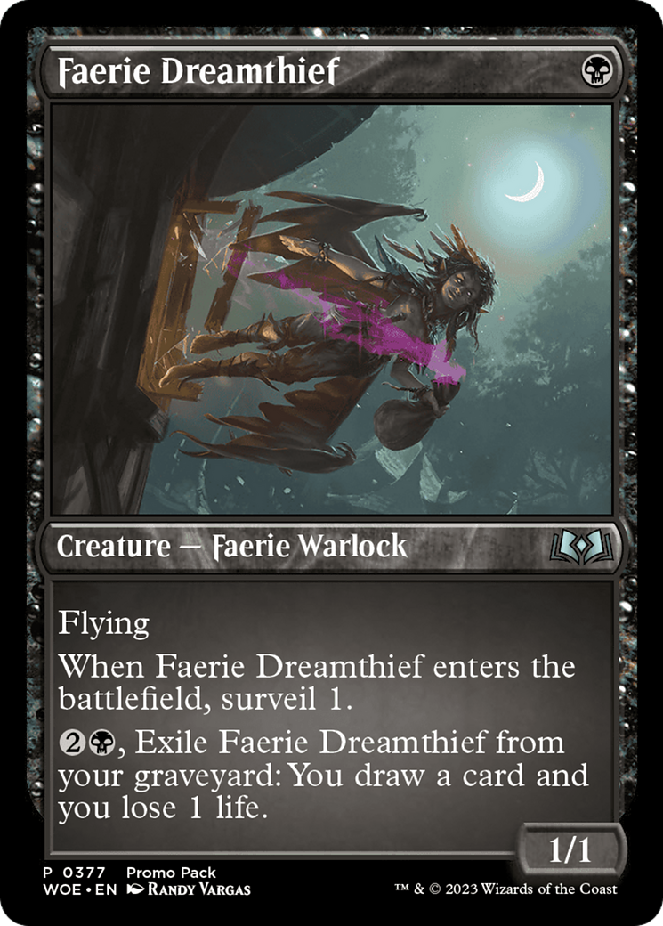 Faerie Dreamthief (Promo Pack) [Wilds of Eldraine Promos] | Yard's Games Ltd