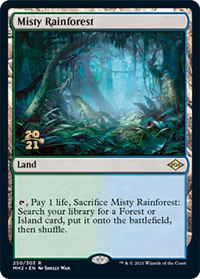 Misty Rainforest [Modern Horizons 2 Prerelease Promos] | Yard's Games Ltd