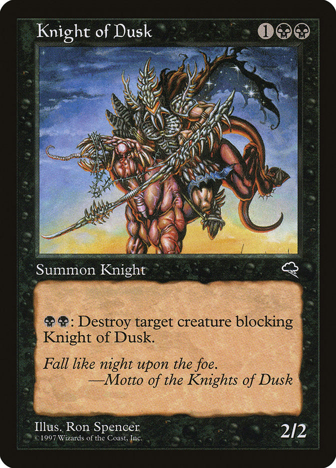 Knight of Dusk [Tempest] | Yard's Games Ltd