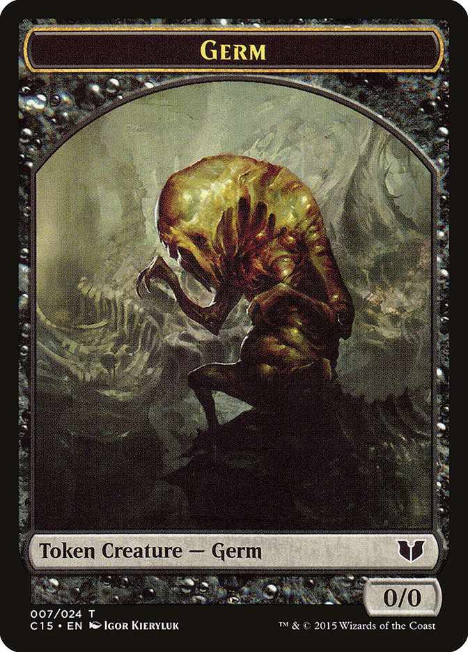 Germ // Zombie Double-Sided Token [Commander 2015 Tokens] | Yard's Games Ltd