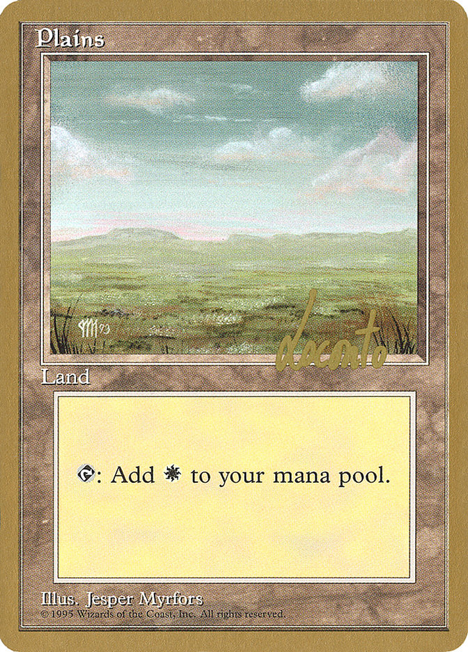 Plains (ml364) (Michael Loconto) [Pro Tour Collector Set] | Yard's Games Ltd