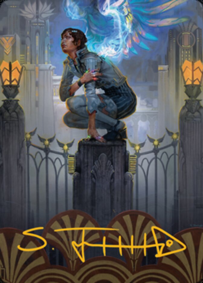 Giada, Font of Hope 2 Art Card (Gold-Stamped Signature) [Streets of New Capenna Art Series] | Yard's Games Ltd