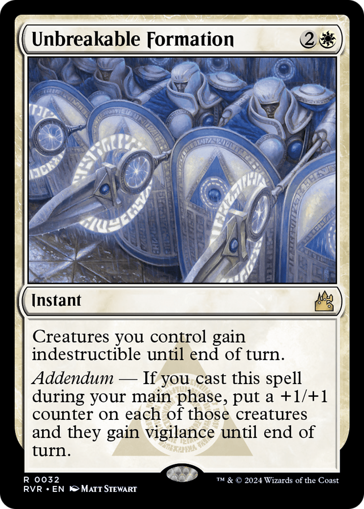 Unbreakable Formation [Ravnica Remastered] | Yard's Games Ltd