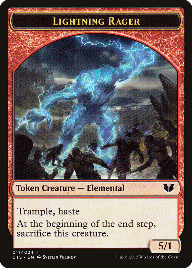 Lightning Rager // Lightning Rager Double-Sided Token [Commander 2015 Tokens] | Yard's Games Ltd