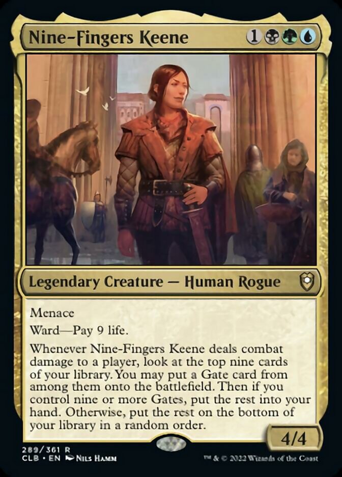 Nine-Fingers Keene [Commander Legends: Battle for Baldur's Gate] | Yard's Games Ltd