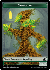 Saproling // Bird Illusion Double-Sided Token [Ravnica Remastered Tokens] | Yard's Games Ltd