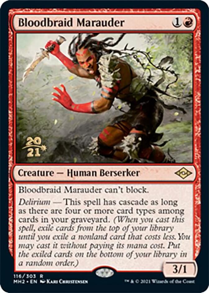 Bloodbraid Marauder [Modern Horizons 2 Prerelease Promos] | Yard's Games Ltd