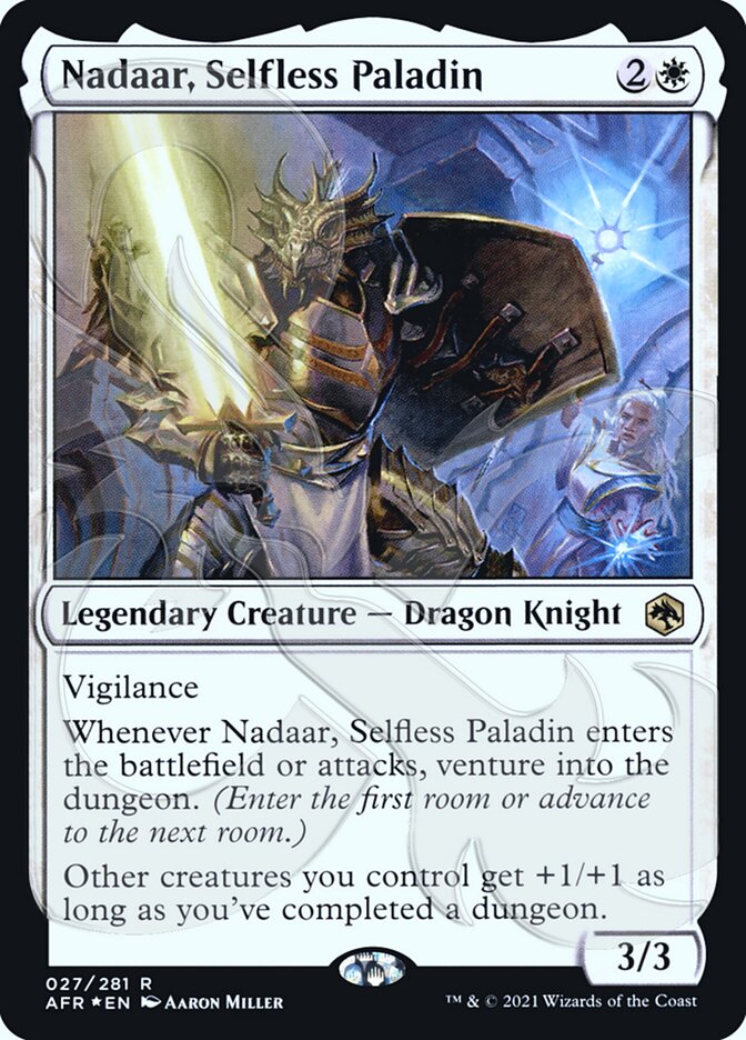 Nadaar, Selfless Paladin (Ampersand Promo) [Dungeons & Dragons: Adventures in the Forgotten Realms Promos] | Yard's Games Ltd