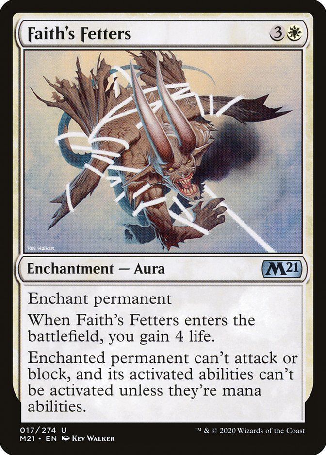 Faith's Fetters [Core Set 2021] | Yard's Games Ltd