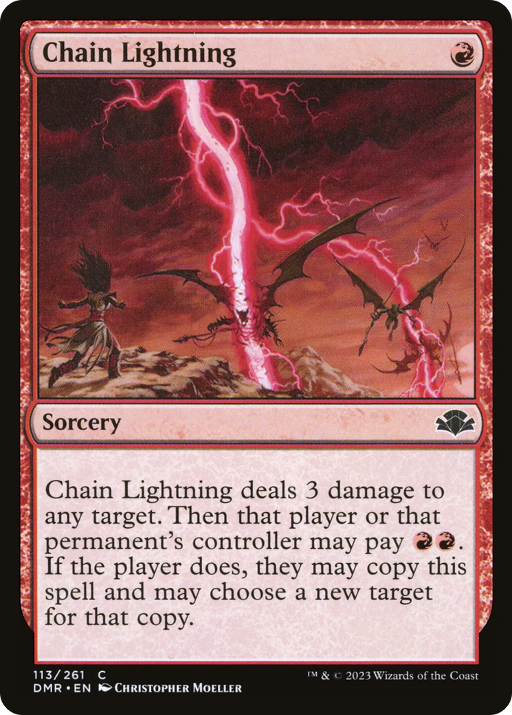 Chain Lightning [Dominaria Remastered] | Yard's Games Ltd