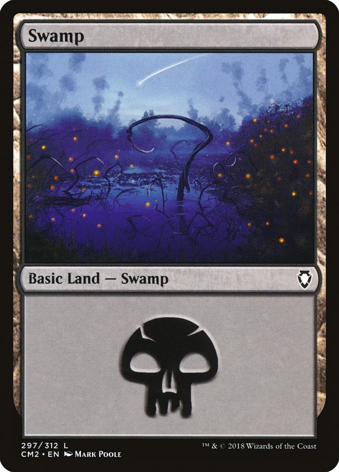 Swamp (297) [Commander Anthology Volume II] | Yard's Games Ltd