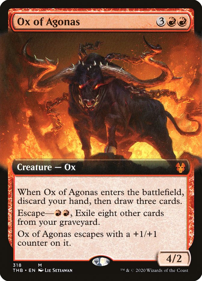 Ox of Agonas (Extended Art) [Theros Beyond Death] | Yard's Games Ltd