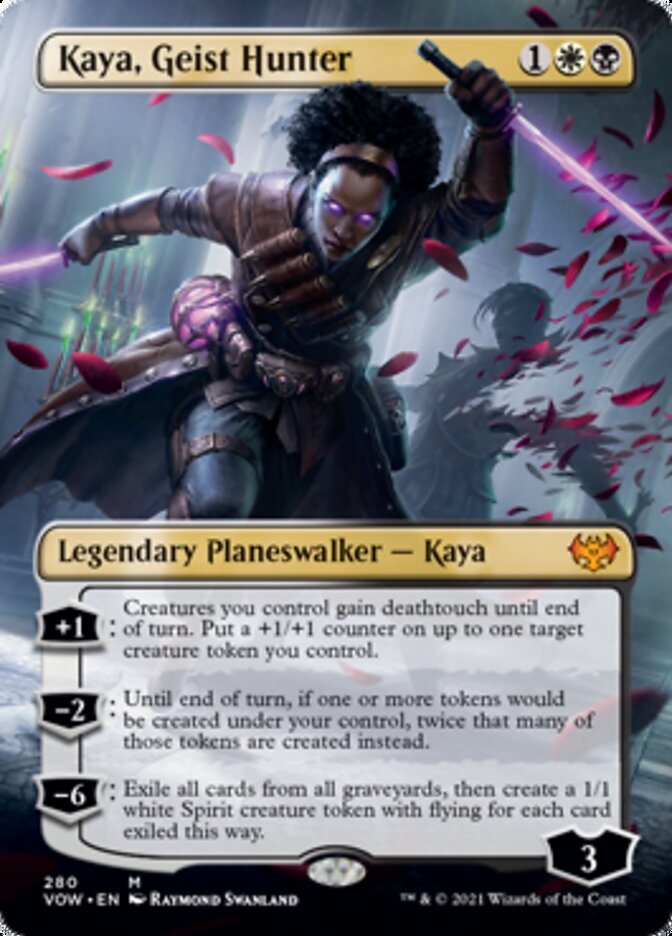 Kaya, Geist Hunter (Borderless) [Innistrad: Crimson Vow] | Yard's Games Ltd