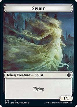 Cat Bird // Spirit Double-Sided Token [Starter Commander Decks] | Yard's Games Ltd