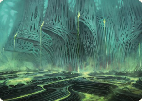 Swamp Art Card [Phyrexia: All Will Be One Art Series] | Yard's Games Ltd