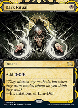 Dark Ritual (Foil Etched) [Strixhaven: School of Mages Mystical Archive] | Yard's Games Ltd