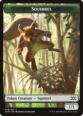 Demon // Squirrel Double-Sided Token [Double Masters Tokens] | Yard's Games Ltd