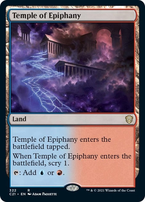 Temple of Epiphany [Commander 2021] | Yard's Games Ltd