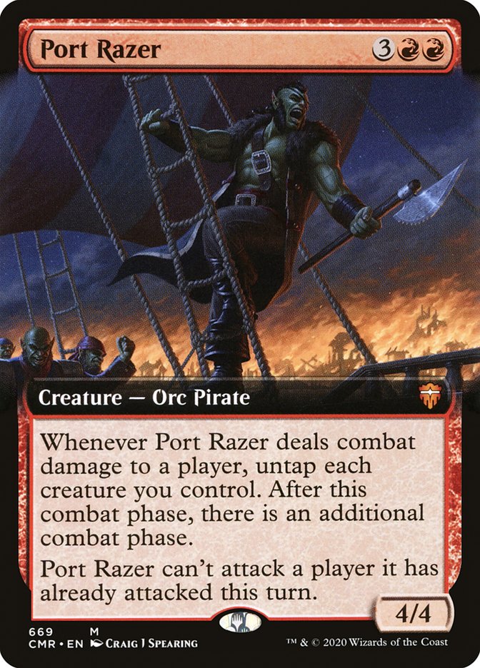 Port Razer (Extended Art) [Commander Legends] | Yard's Games Ltd