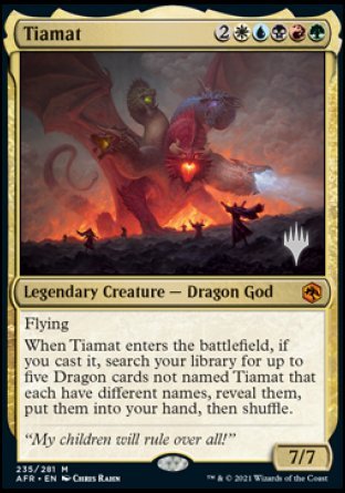 Tiamat (Promo Pack) [Dungeons & Dragons: Adventures in the Forgotten Realms Promos] | Yard's Games Ltd