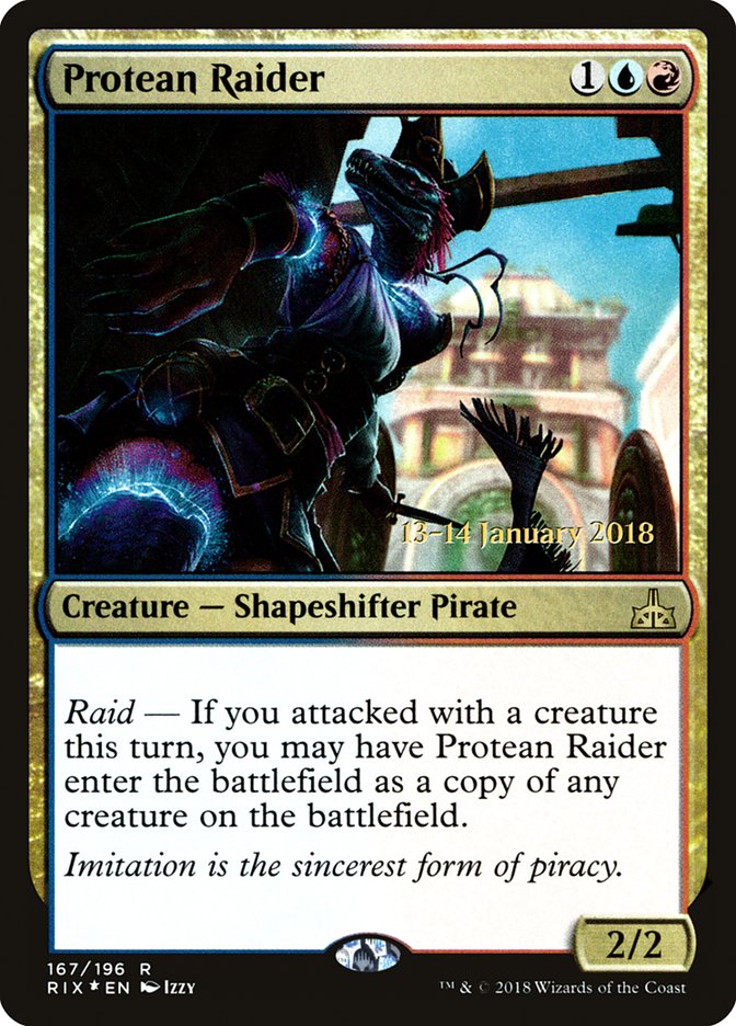 Protean Raider [Rivals of Ixalan Prerelease Promos] | Yard's Games Ltd