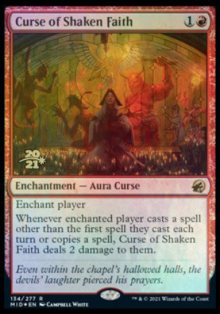 Curse of Shaken Faith [Innistrad: Midnight Hunt Prerelease Promos] | Yard's Games Ltd