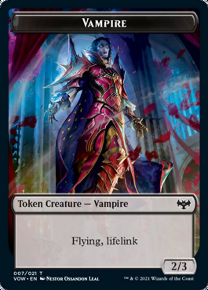 Vampire Token (007) [Innistrad: Crimson Vow Tokens] | Yard's Games Ltd