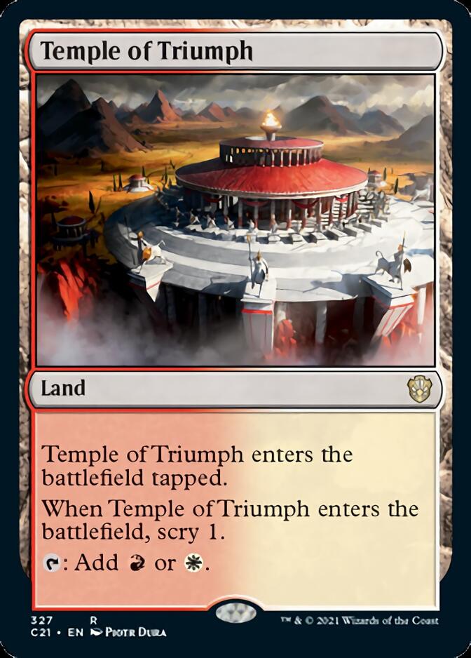 Temple of Triumph [Commander 2021] | Yard's Games Ltd