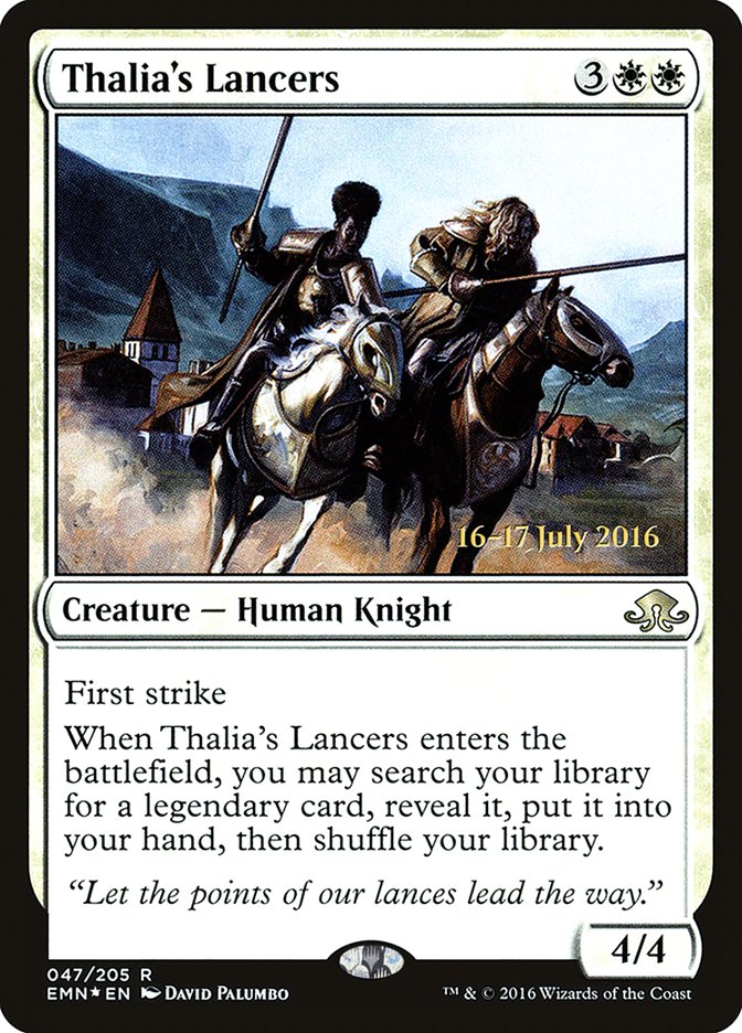 Thalia's Lancers [Eldritch Moon Prerelease Promos] | Yard's Games Ltd