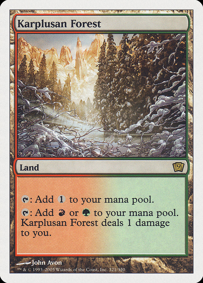 Karplusan Forest [Ninth Edition] | Yard's Games Ltd