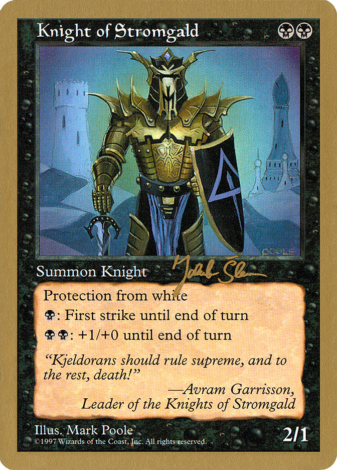 Knight of Stromgald (Jakub Slemr) [World Championship Decks 1997] | Yard's Games Ltd