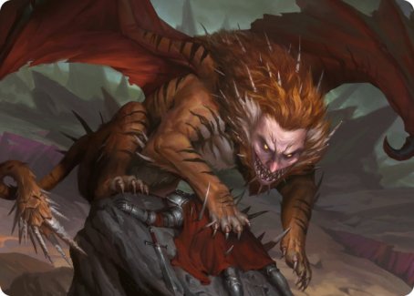 Manticore Art Card [Dungeons & Dragons: Adventures in the Forgotten Realms Art Series] | Yard's Games Ltd