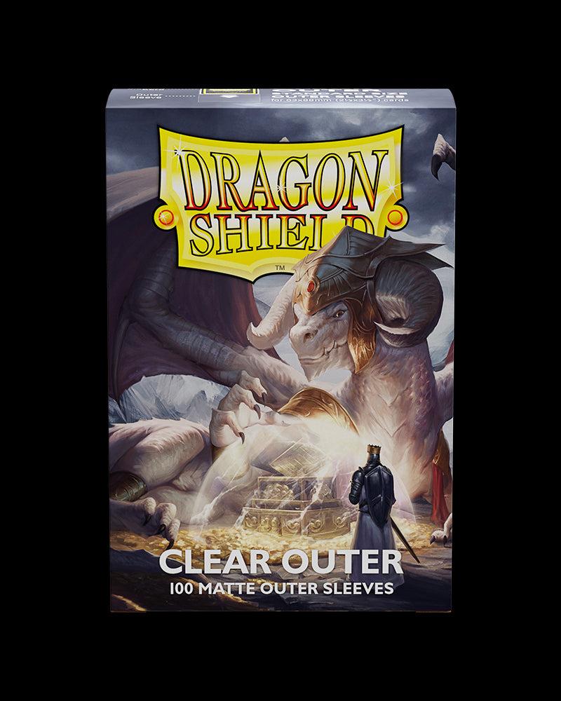 Dragon Shield: 100ct Outer Sleeves - Clear Matte (Standard) | Yard's Games Ltd