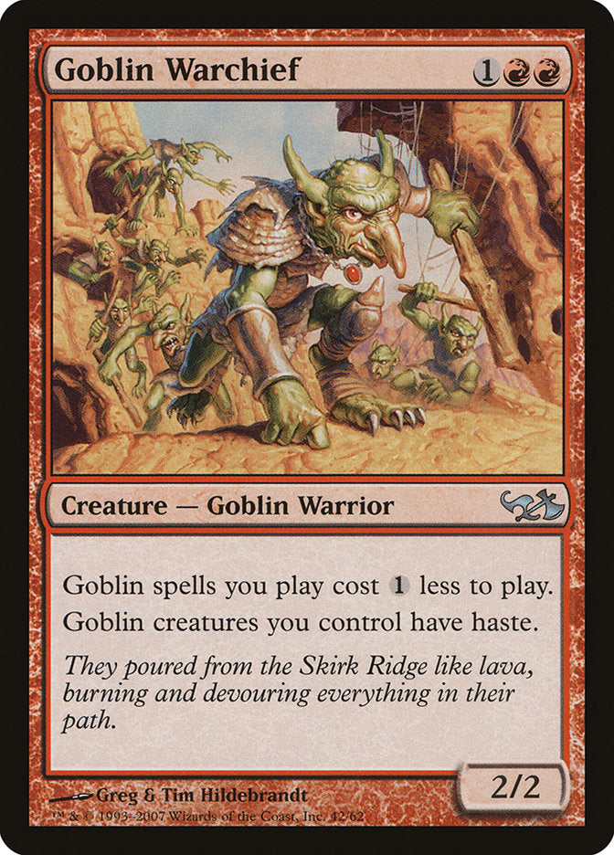 Goblin Warchief [Duel Decks: Elves vs. Goblins] | Yard's Games Ltd