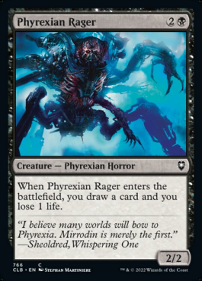 Phyrexian Rager [Commander Legends: Battle for Baldur's Gate] | Yard's Games Ltd