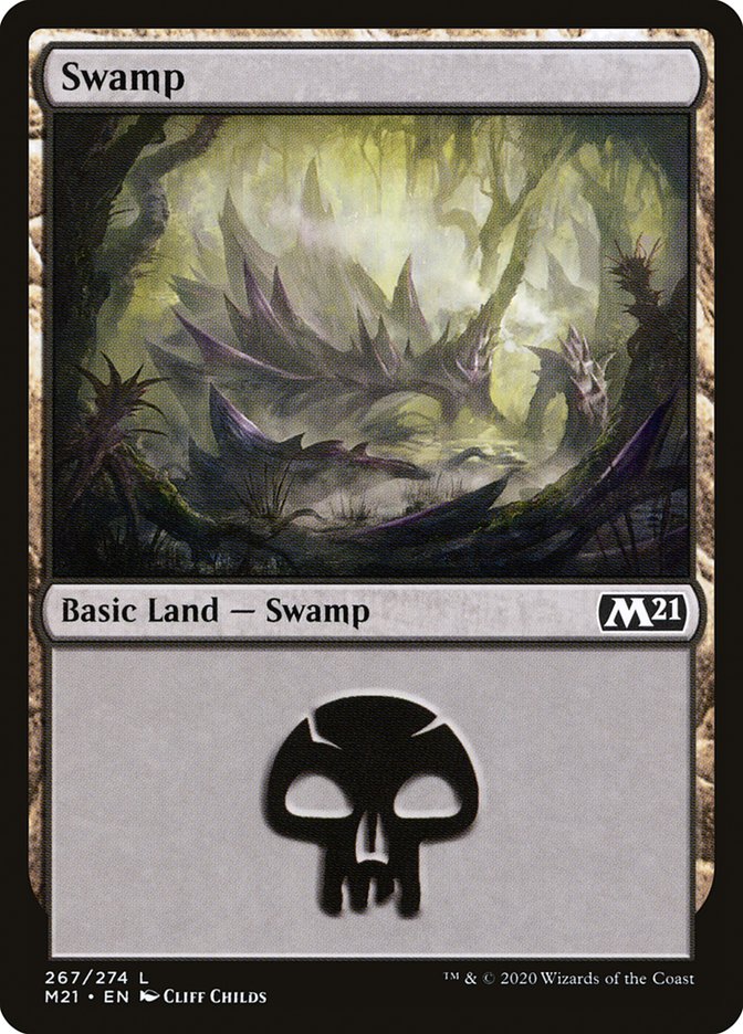 Swamp (267) [Core Set 2021] | Yard's Games Ltd