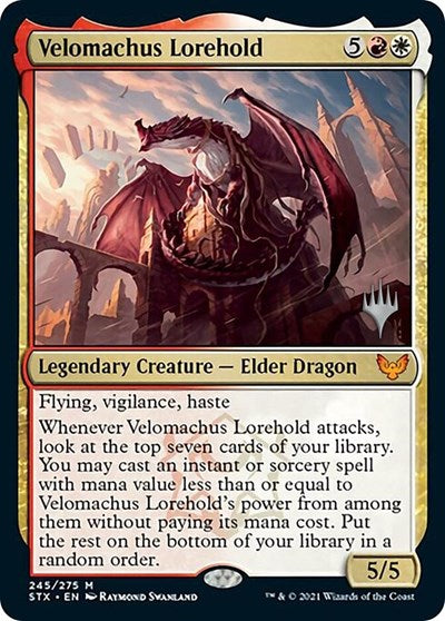 Velomachus Lorehold (Promo Pack) [Strixhaven: School of Mages Promos] | Yard's Games Ltd