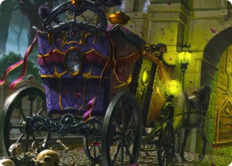 Honeymoon Hearse Art Card [Innistrad: Crimson Vow Art Series] | Yard's Games Ltd