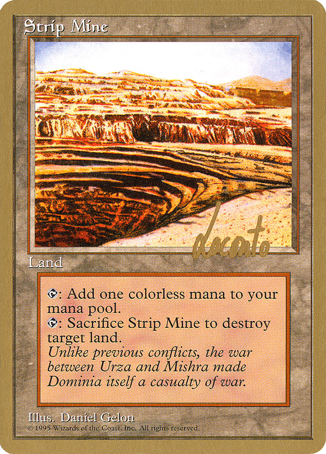 Strip Mine (Michael Loconto) [Pro Tour Collector Set] | Yard's Games Ltd