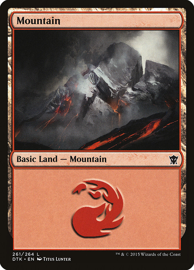 Mountain (261) [Dragons of Tarkir] | Yard's Games Ltd