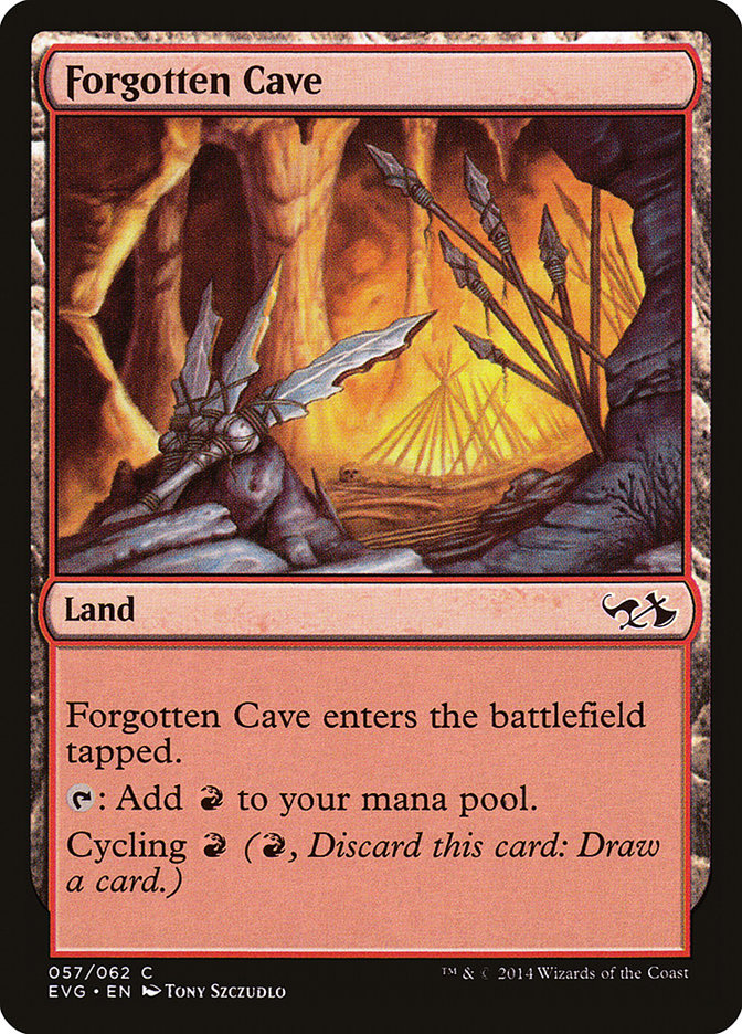 Forgotten Cave (Elves vs. Goblins) [Duel Decks Anthology] | Yard's Games Ltd