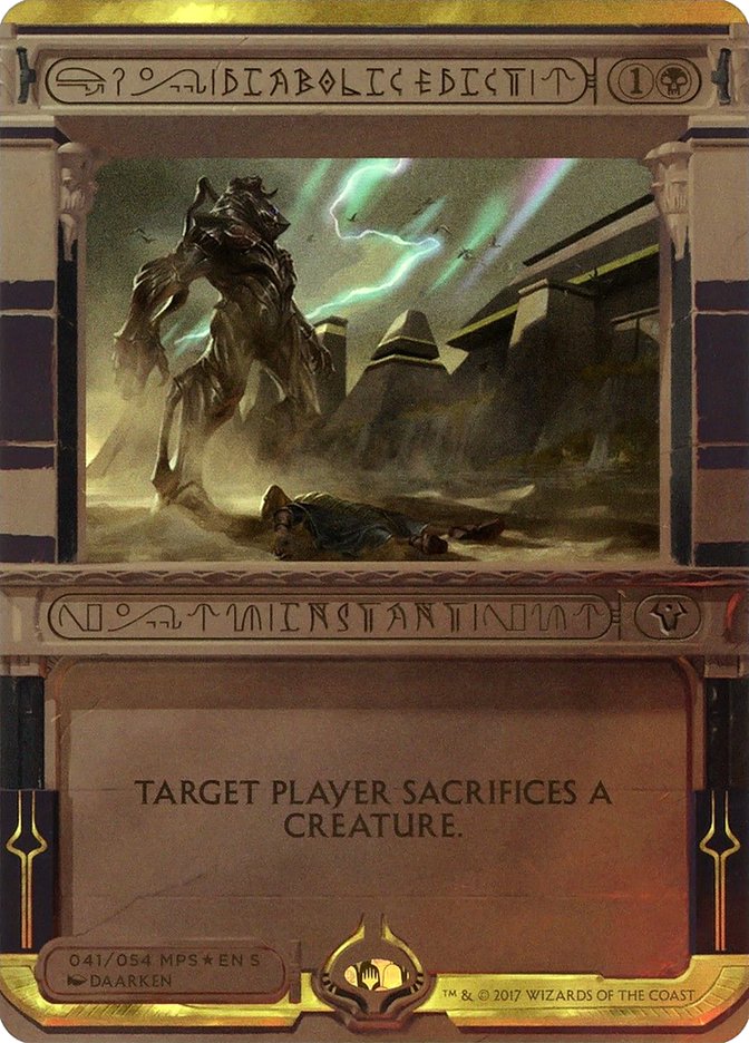 Diabolic Edict (Invocation) [Amonkhet Invocations] | Yard's Games Ltd